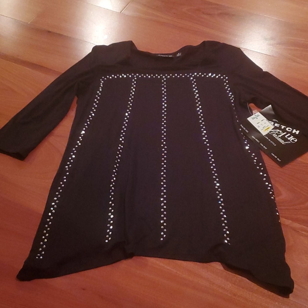 Black Studded Top
